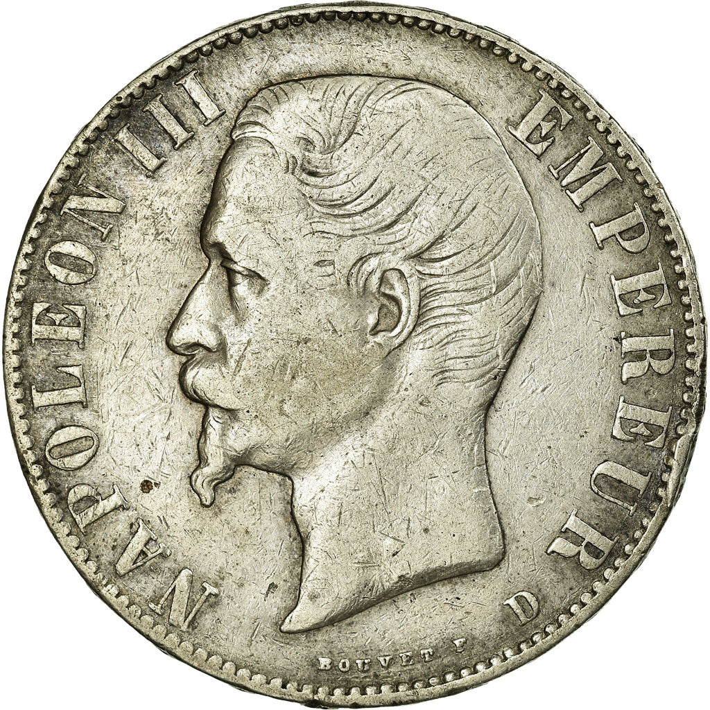 Münze, Frankreich, Napoleon III, Napoléon III, 5 Francs, 1856, Lyon, S+