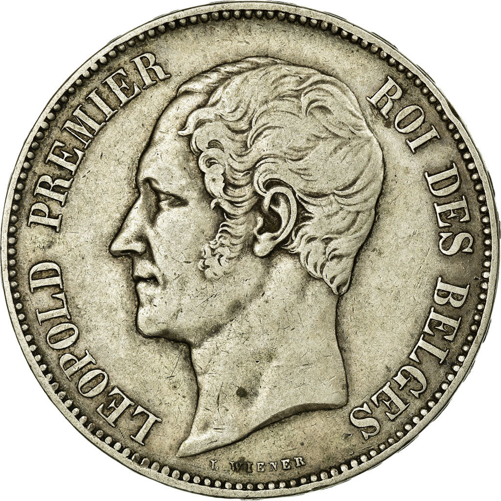 Coin, Belgium, Leopold I, 5 Francs, 1853, EF(40-45), Silver, KM:2.1