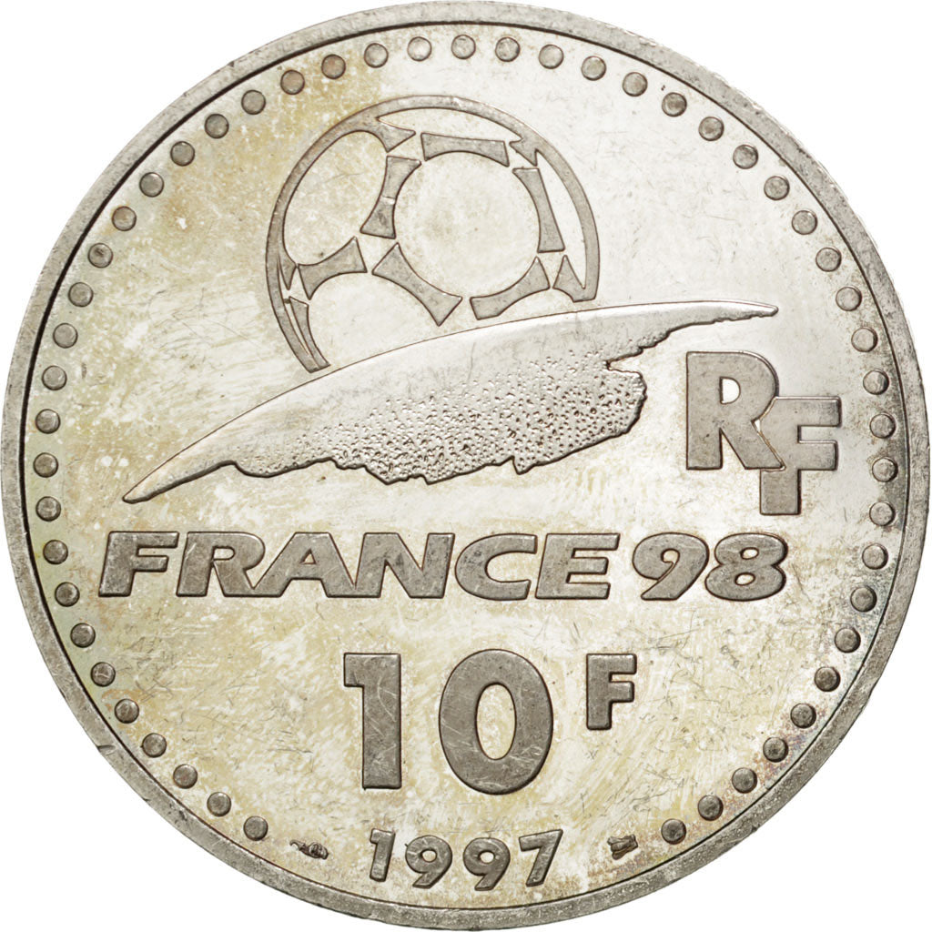 Coin, France, 10 Francs, 1997, AU(50-53), Silver, KM:1164