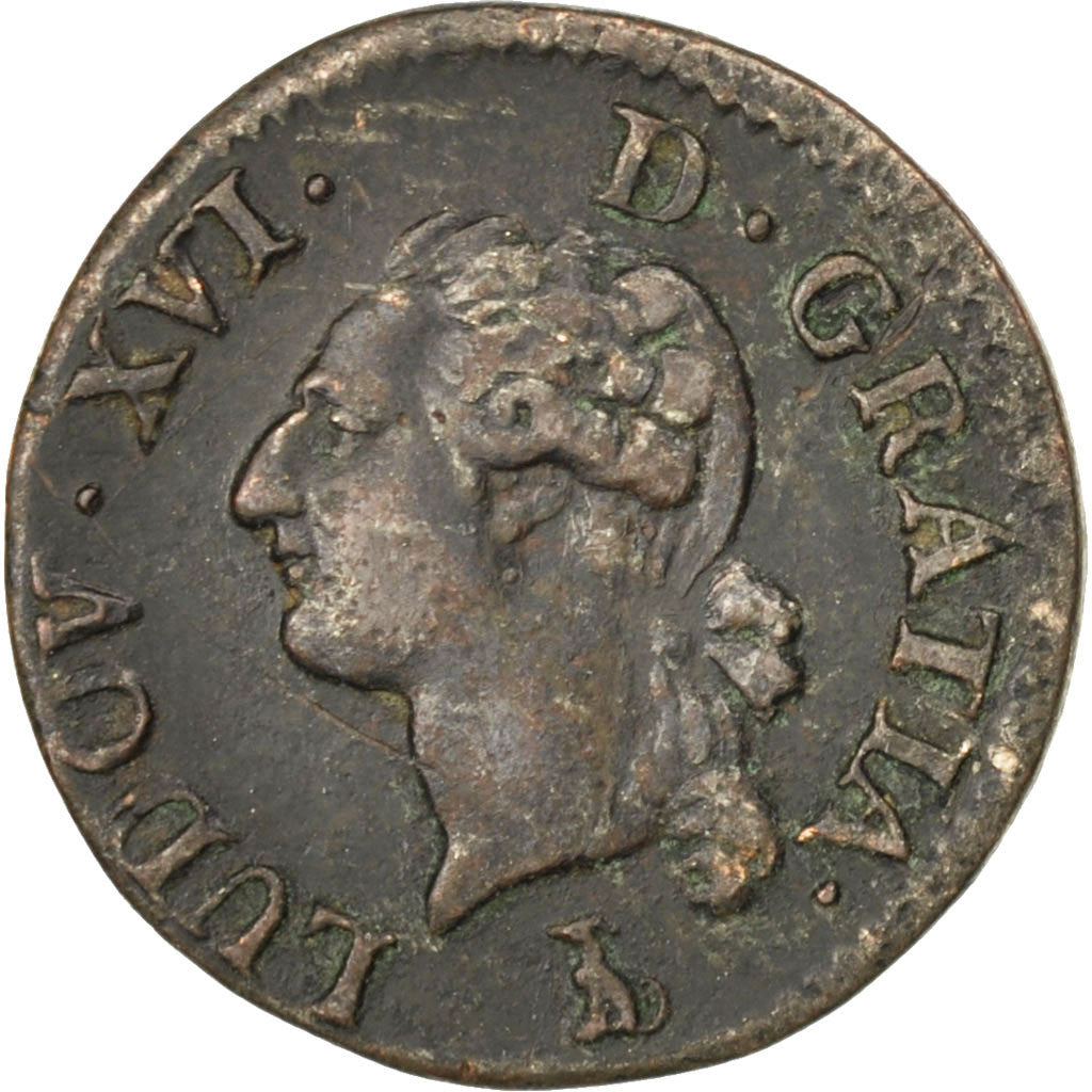 Coin, France, Louis XVI, Liard, Liard, 1785, Nantes, VF(30-35), Copper
