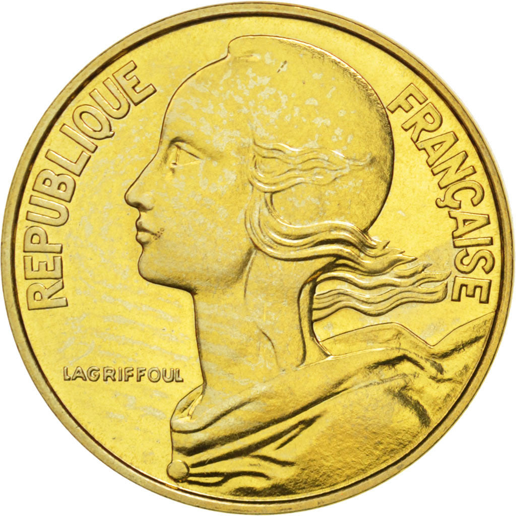Coin, France, Marianne, 20 Centimes, 1973, MS(65-70), Aluminum-Bronze, KM:930