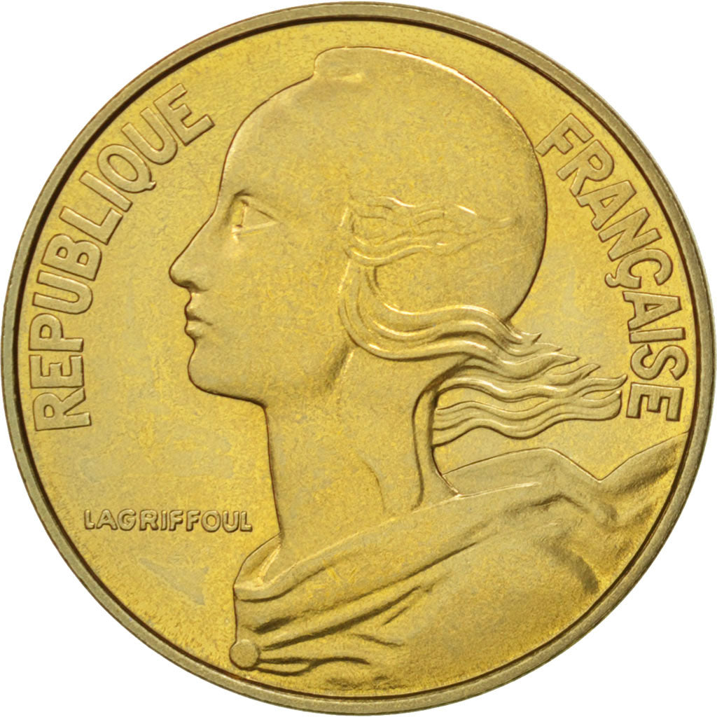 Münze, Frankreich, Marianne, 20 Centimes, 1975, STGL, Aluminum-Bronze, KM:930