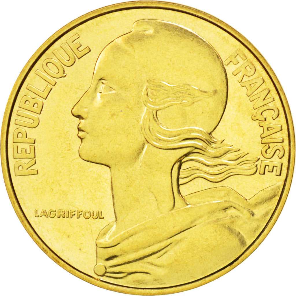 Münze, Frankreich, Marianne, 20 Centimes, 1976, STGL, Aluminum-Bronze, KM:930