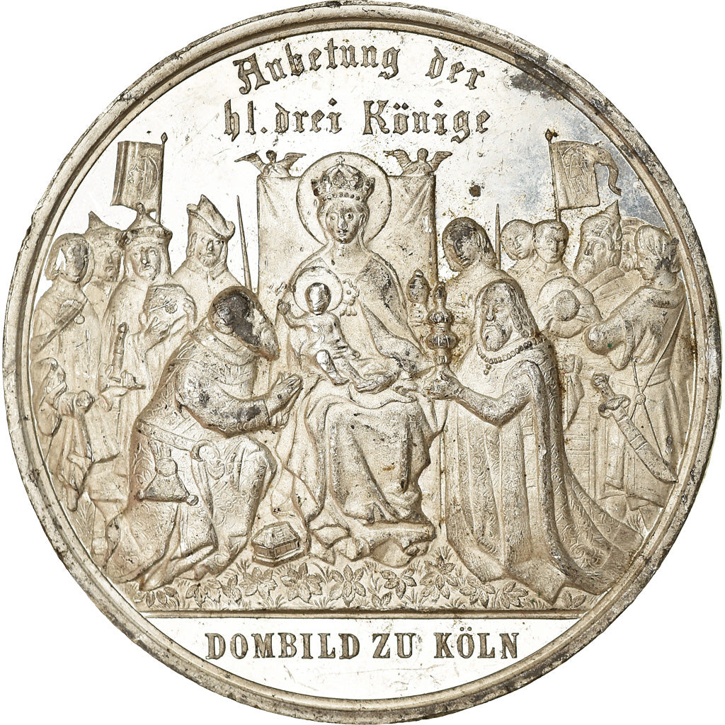 Deutschland, Medaille, Der Dom zu Köln, Anbetung der drei Könige, 1880