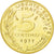 Moneta, Francja, Marianne, 5 Centimes, 1977, MS(63), Aluminium-Brąz, KM:933