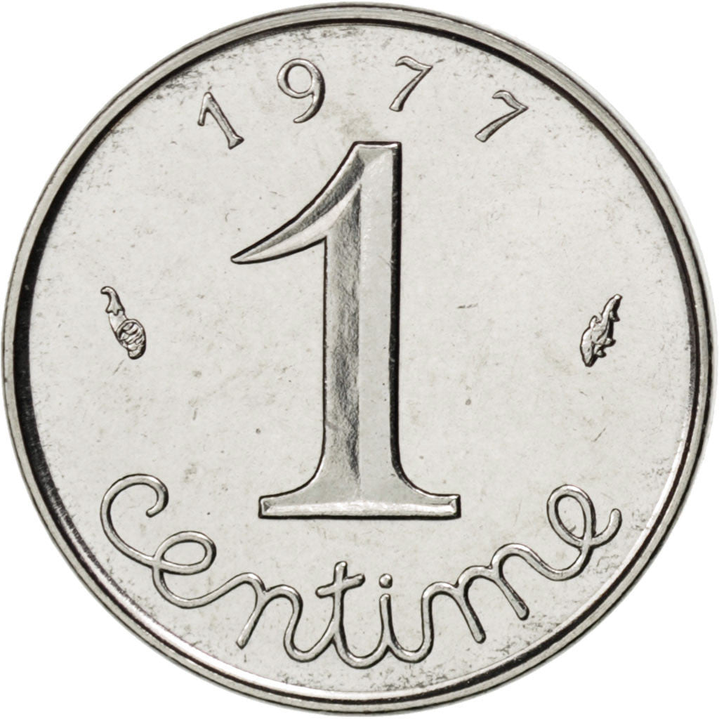 Munten, Frankrijk, Épi, Centime, 1977, UNC-, Stainless Steel, KM:928