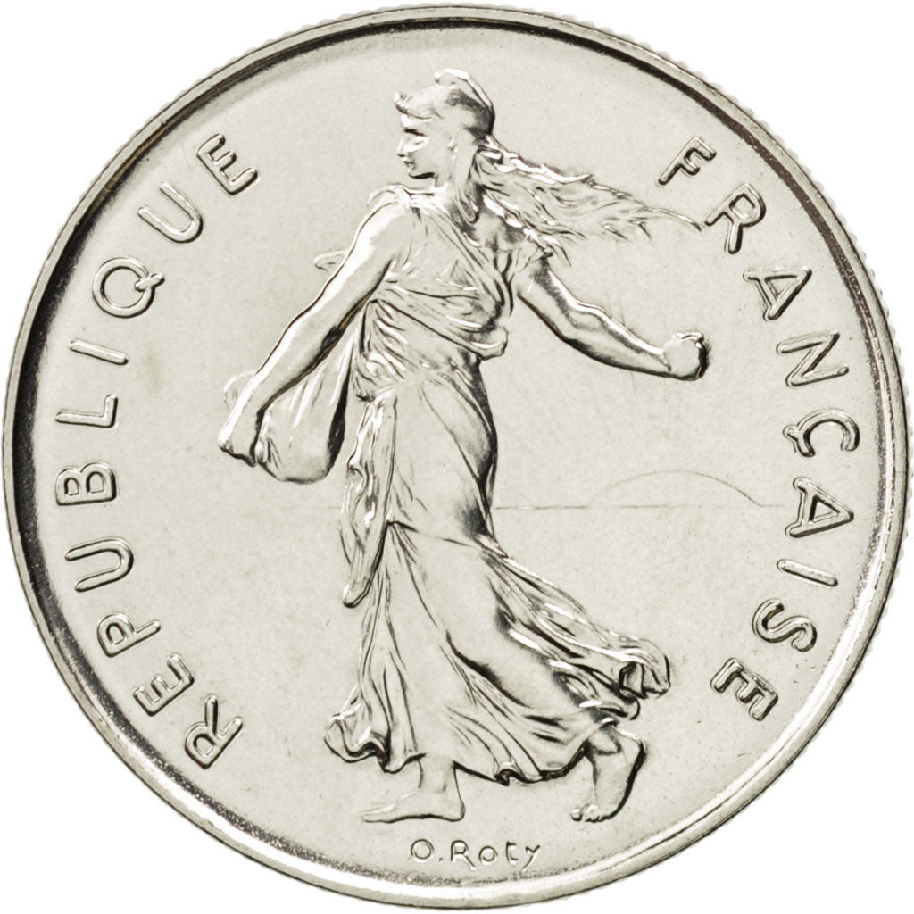 Coin, France, Semeuse, 5 Francs, 1976, MS(63), Nickel Clad Copper-Nickel