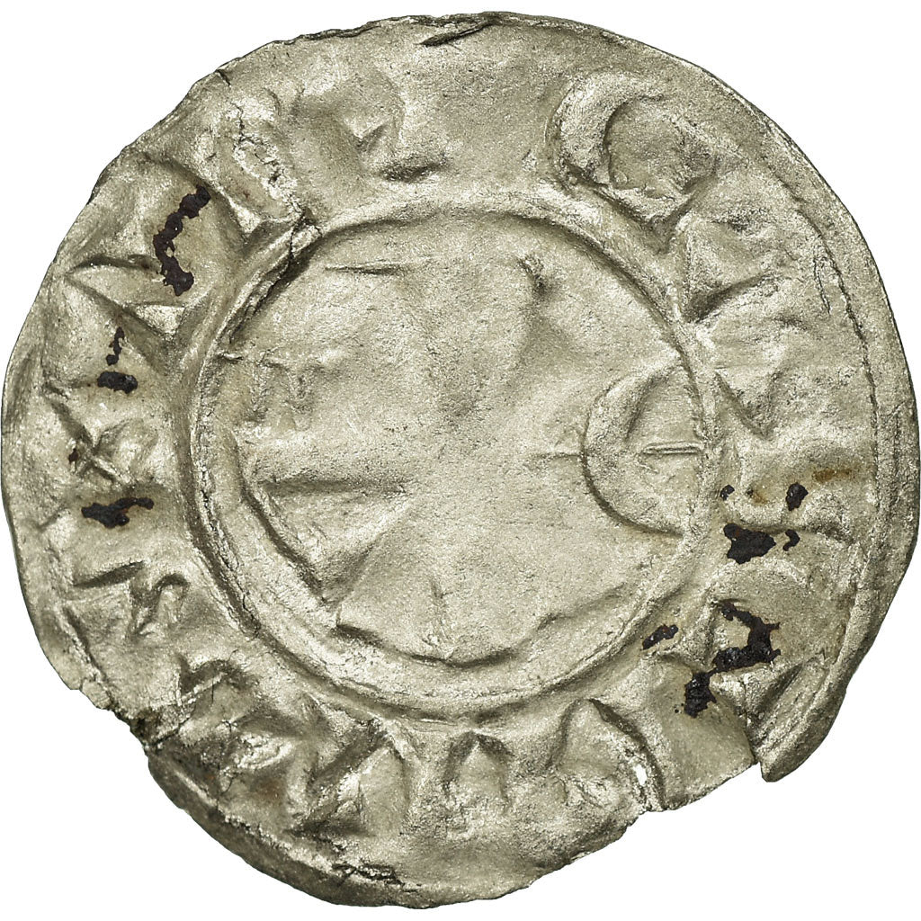 Coin, France, Denarius, Troyes, AU(50-53), Silver