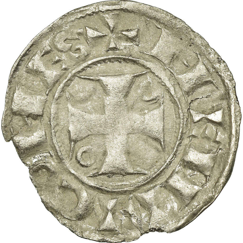 Coin, France, Denarius, Troyes, AU(50-53), Silver
