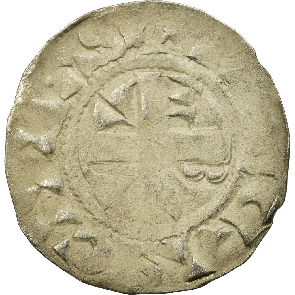 Monnaie, France, Denier, Troyes, TB, Argent