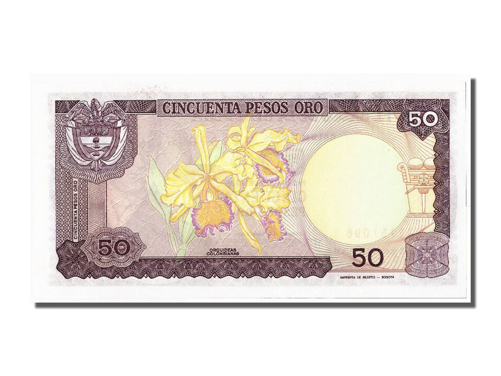 Banknote, Colombia, 50 Pesos Oro, 1984, 1984-10-12, UNC(65-70)