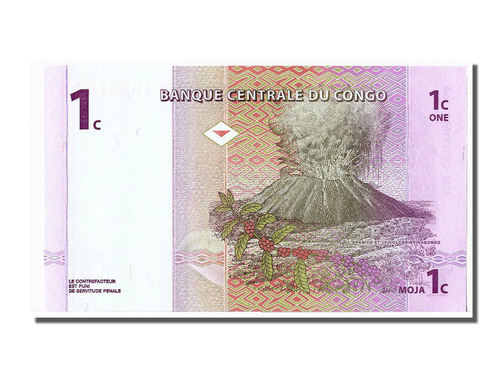 Billet, Congo Democratic Republic, 1 Centime, 1997, 1997-11-01, NEUF