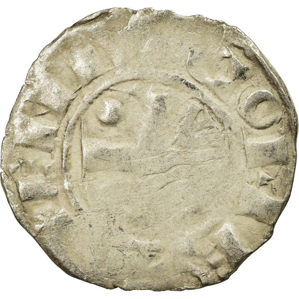 Moneta, Francia, Denarius, Provins, MB, Argento