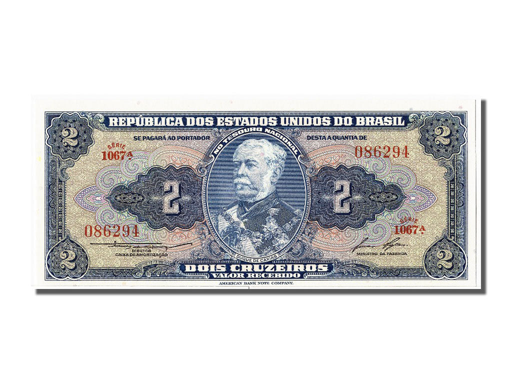 Banknote, Brazil, 2 Cruzeiros, UNC(65-70)