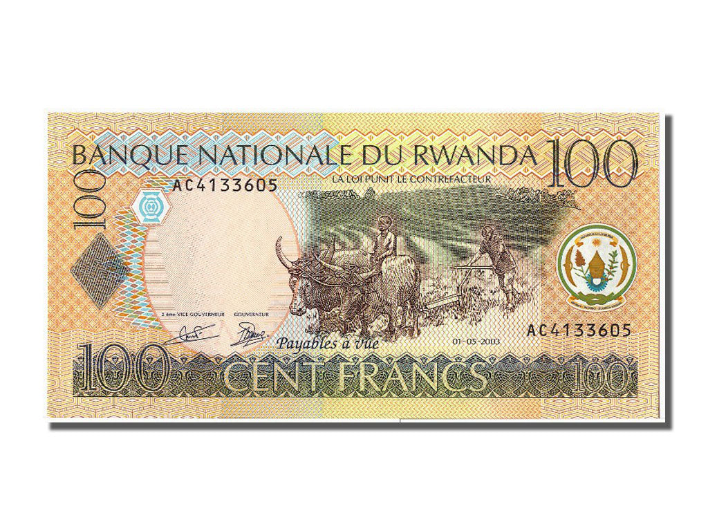 Banknote, Rwanda, 100 Francs, 2003, 2003-05-01, UNC(65-70)