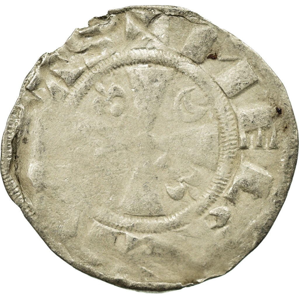 Moneta, Francia, Denarius, Meaux, MB, Argento