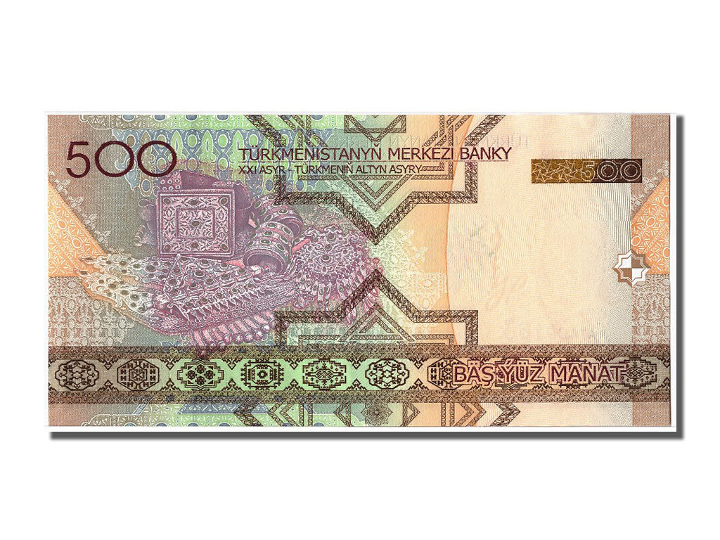 Banconote, Turkmenistan, 500 Manat, 2005, FDS