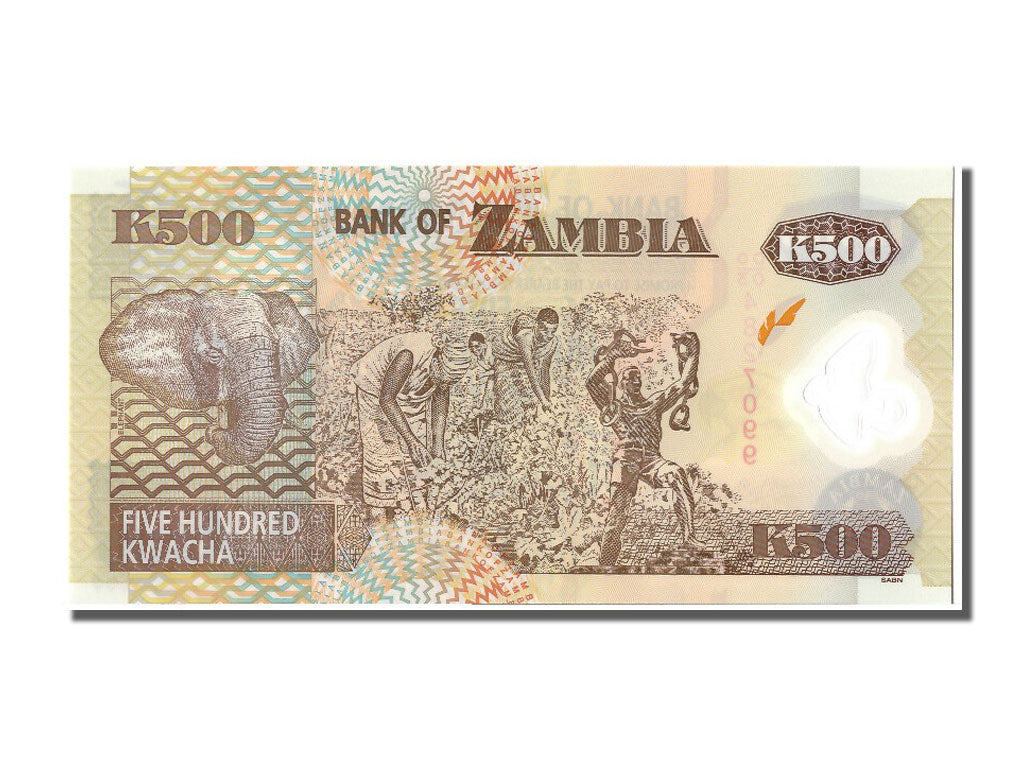 Banknote, Zambia, 500 Kwacha, 2009, UNC(65-70)