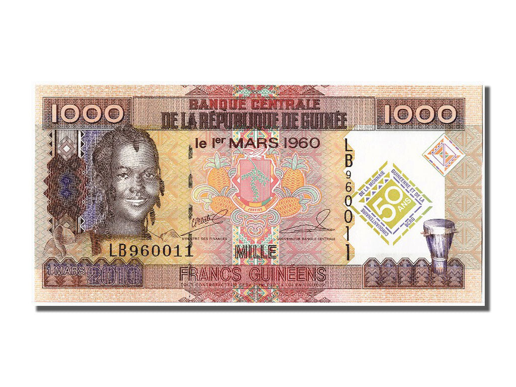 Banknote, Guinea, 1000 Francs, 2010, 2010-03-01, UNC(65-70)