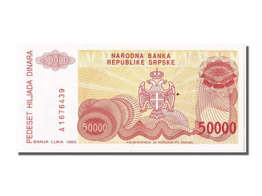 Banknote, Bosnia - Herzegovina, 5000 Dinara, 1993, UNC(65-70)