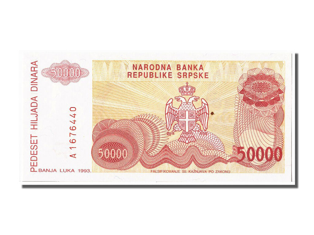 Banknote, Bosnia - Herzegovina, 5000 Dinara, 1993, UNC(65-70)