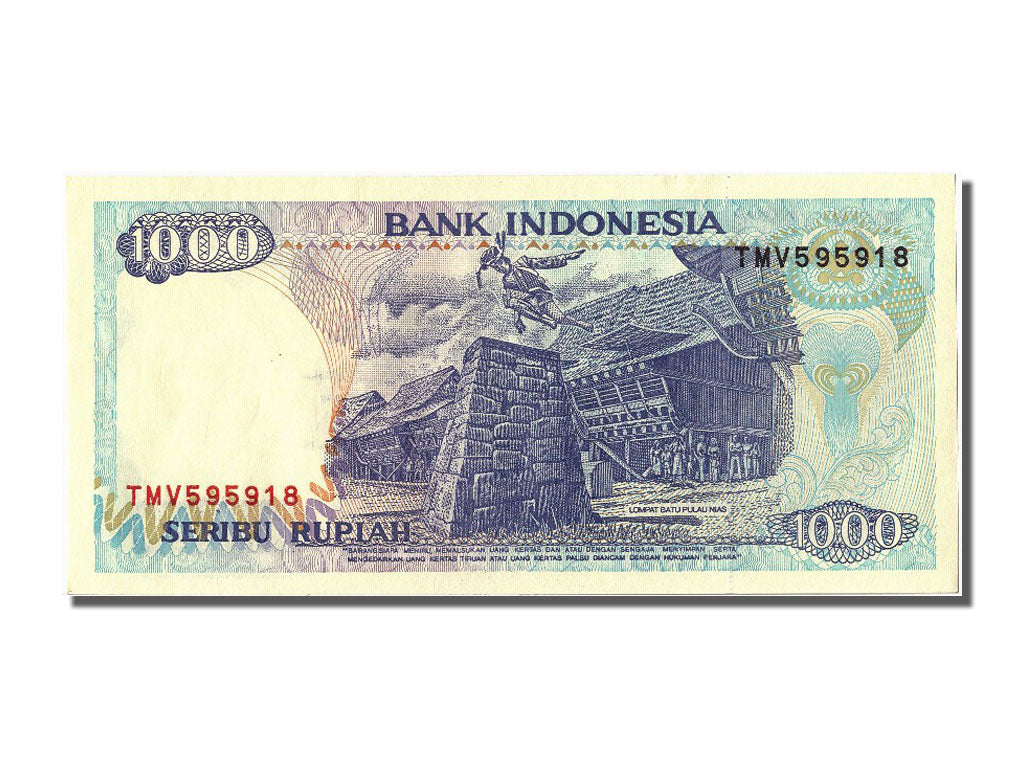 Biljet, Indonesië, 1000 Rupiah, 1992, NIEUW