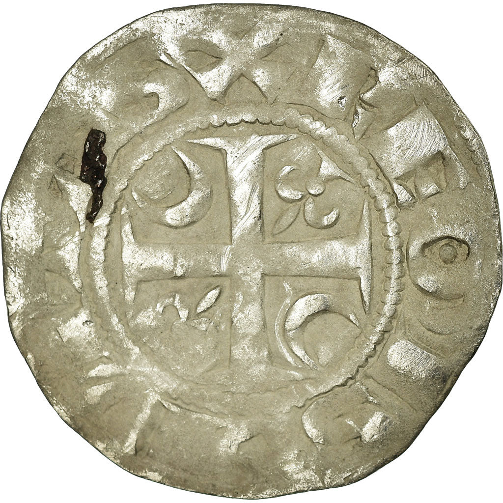 Coin, France, Denarius, Reims, EF(40-45), Silver