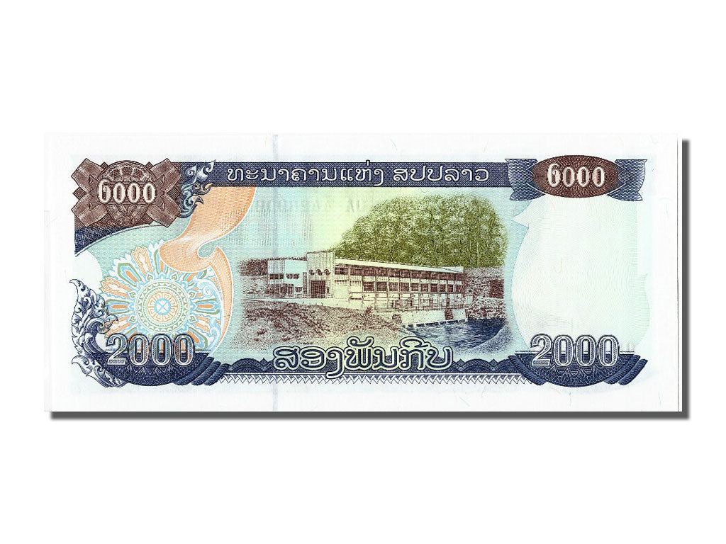 Geldschein, Lao, 2000 Kip, 2003, UNZ