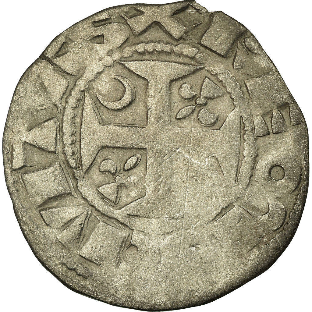 Coin, France, Denarius, Reims, VF(20-25), Silver