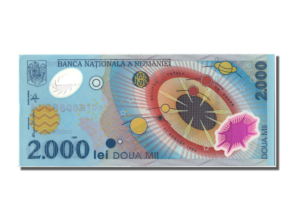 Geldschein, Rumänien, 2000 Lei, 1999, UNZ
