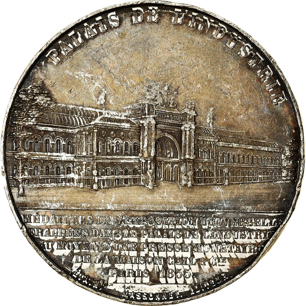 France, Medal, Napoléon III, Second Empire, Exposition Universelle, Palais de