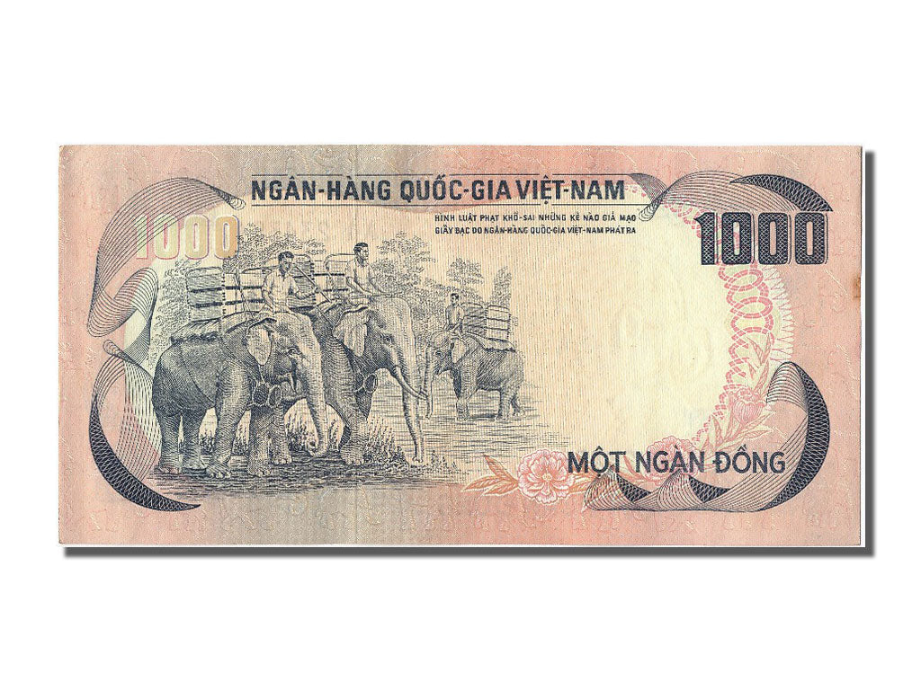Geldschein, South Viet Nam, 1000 D<ox>ng, VZ