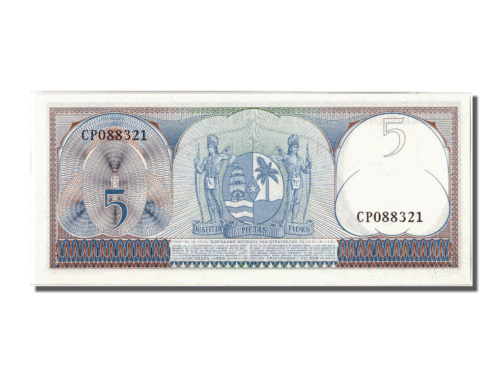 Billete, 5 Gulden, 1963, Surinam, 1963-09-01, UNC