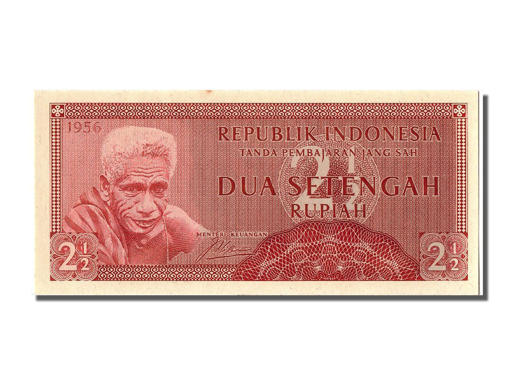 Banknote, Indonesia, 2 1/2 Rupiah, 1956, UNC(65-70)