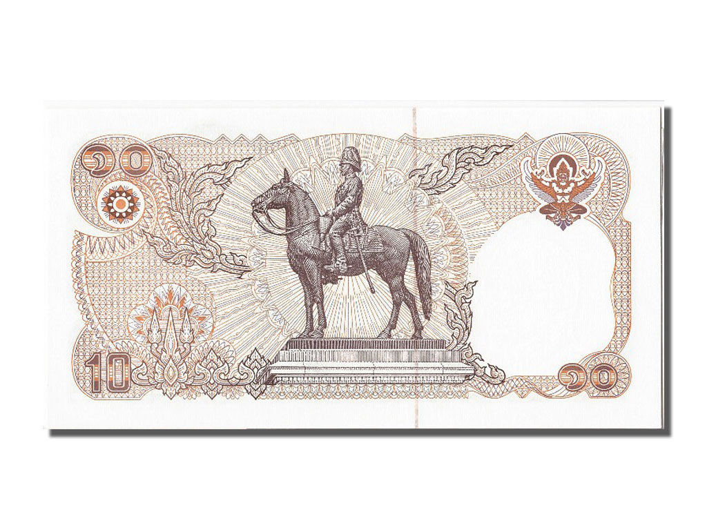 Biljet, Thailand, 10 Baht, 1980, NIEUW