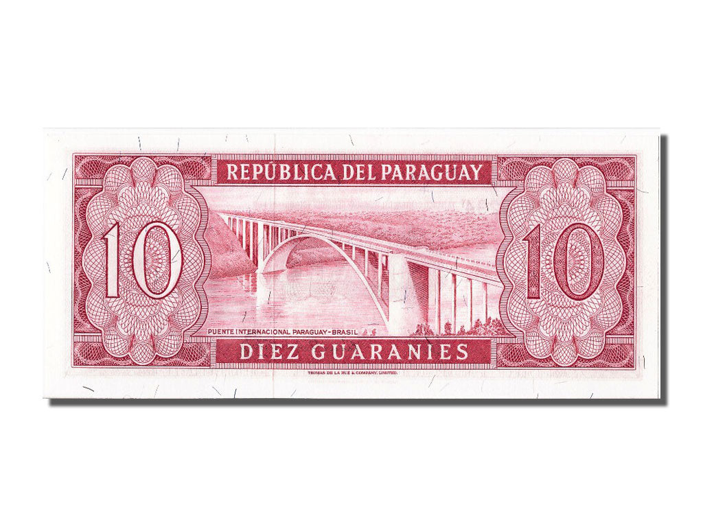Banknote, Paraguay, 10 Guaranies, 1952, UNC(65-70)