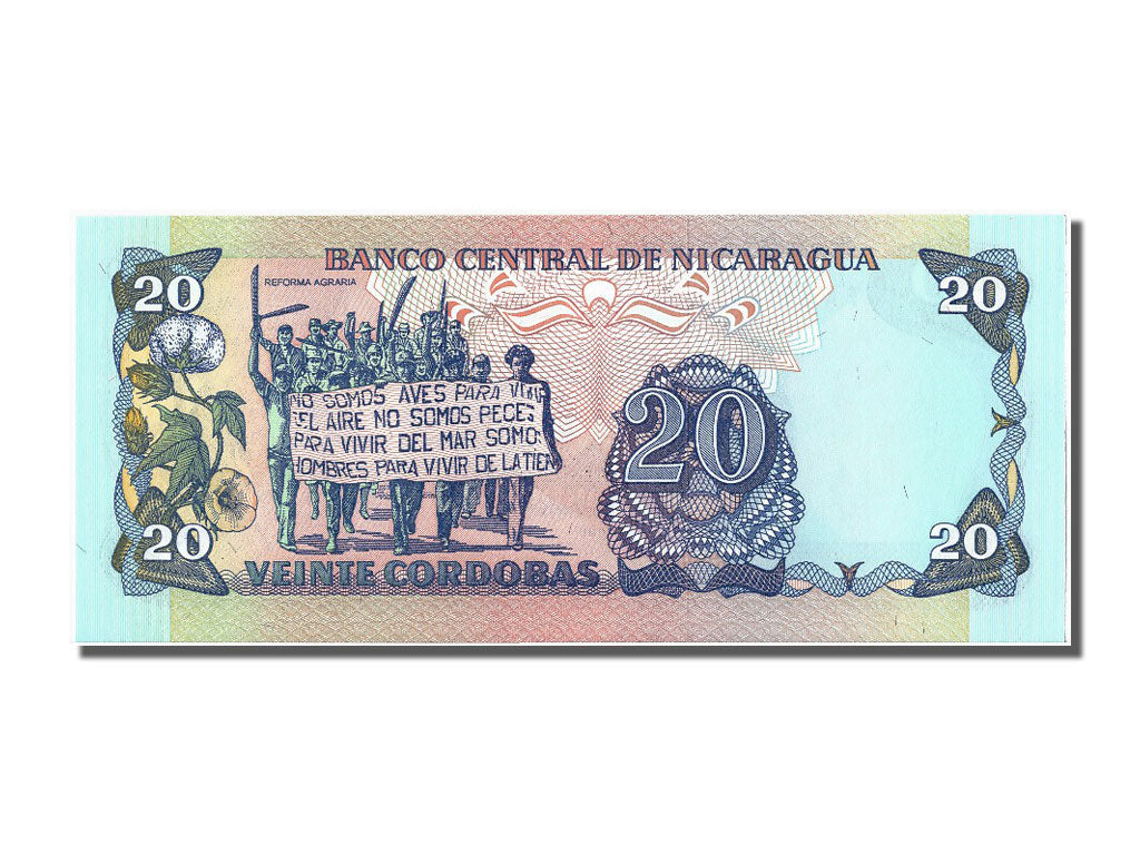 Banknote, Nicaragua, 20 Cordobas, 1985, UNC(65-70)