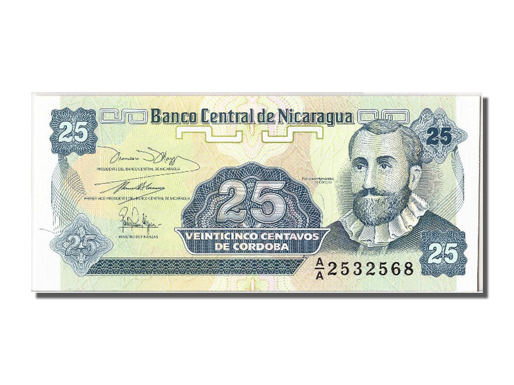 Banknot, Nicaragua, 25 Centavos, UNC(65-70)