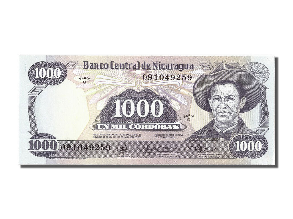 Billete, 1000 Cordobas, 1985, Nicaragua, 1985-06-11, UNC