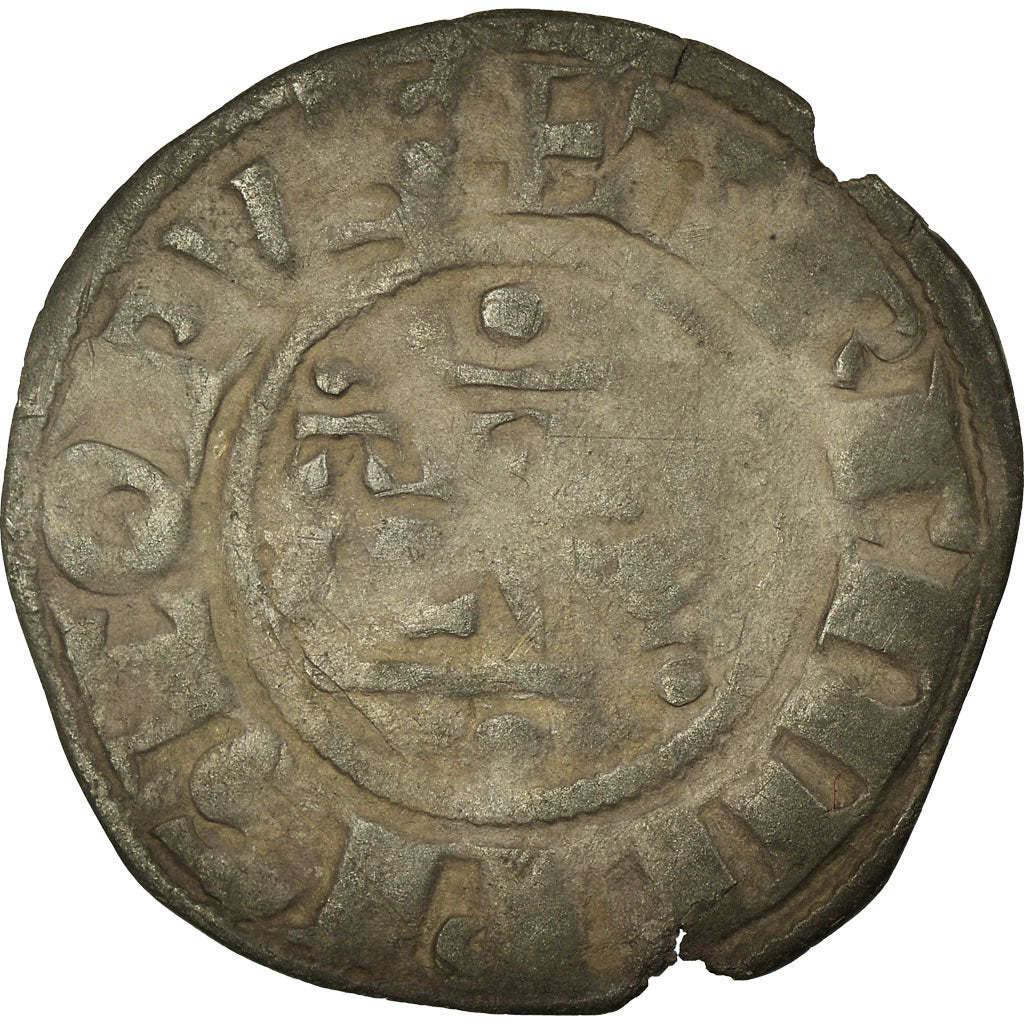 Coin, France, Denarius, Reims, VF(20-25), Silver