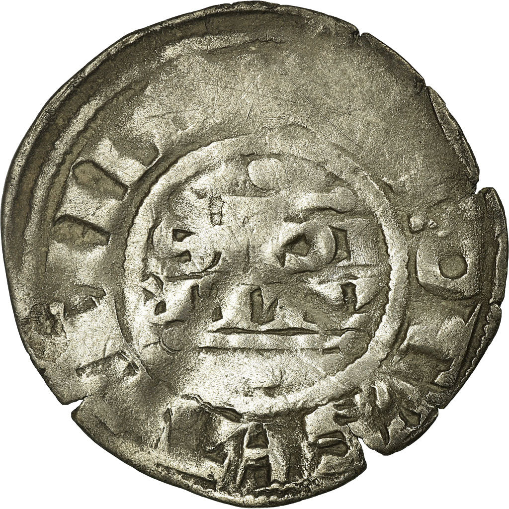 Coin, France, Denarius, Reims, VF(30-35), Silver