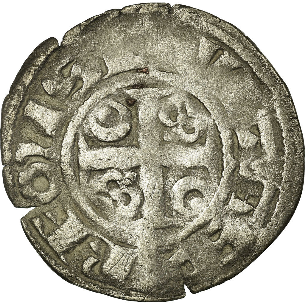 Coin, France, Denarius, Reims, VF(30-35), Silver