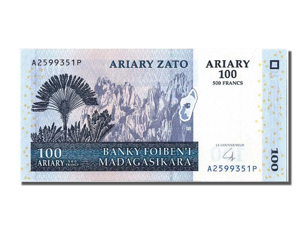 Billete, 100 Ariary, 2004, Madagascar, UNC