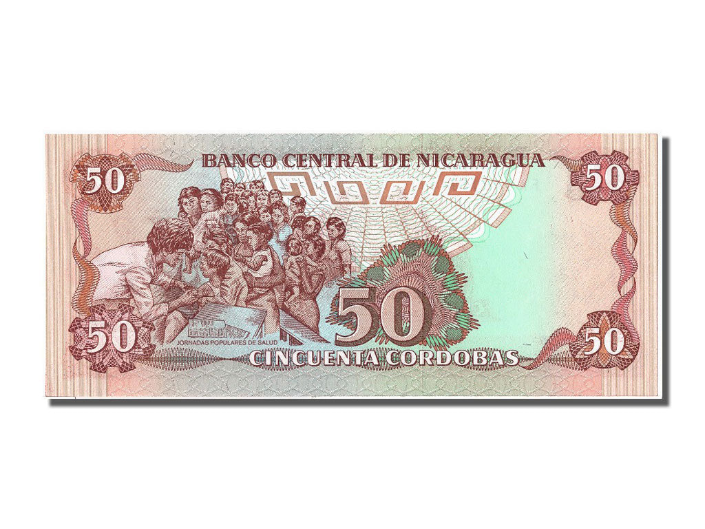 Geldschein, Nicaragua, 50 Cordobas, 1985, UNZ