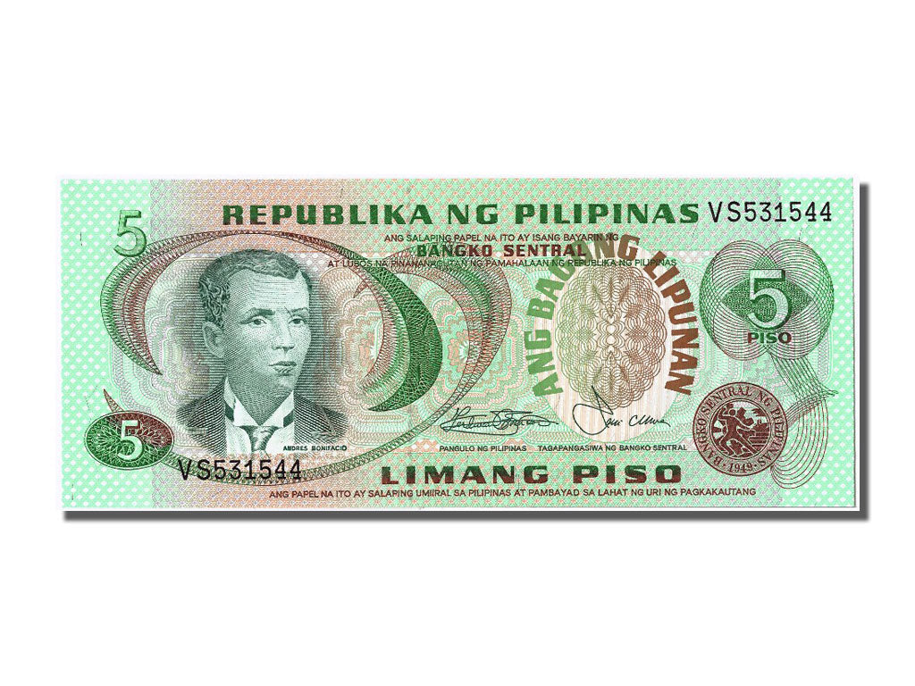 Banknote, Philippines, 5 Piso, UNC(65-70)
