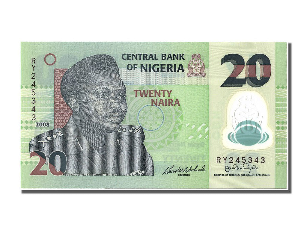 Billet, Nigéria, 20 Naira, 2008, NEUF