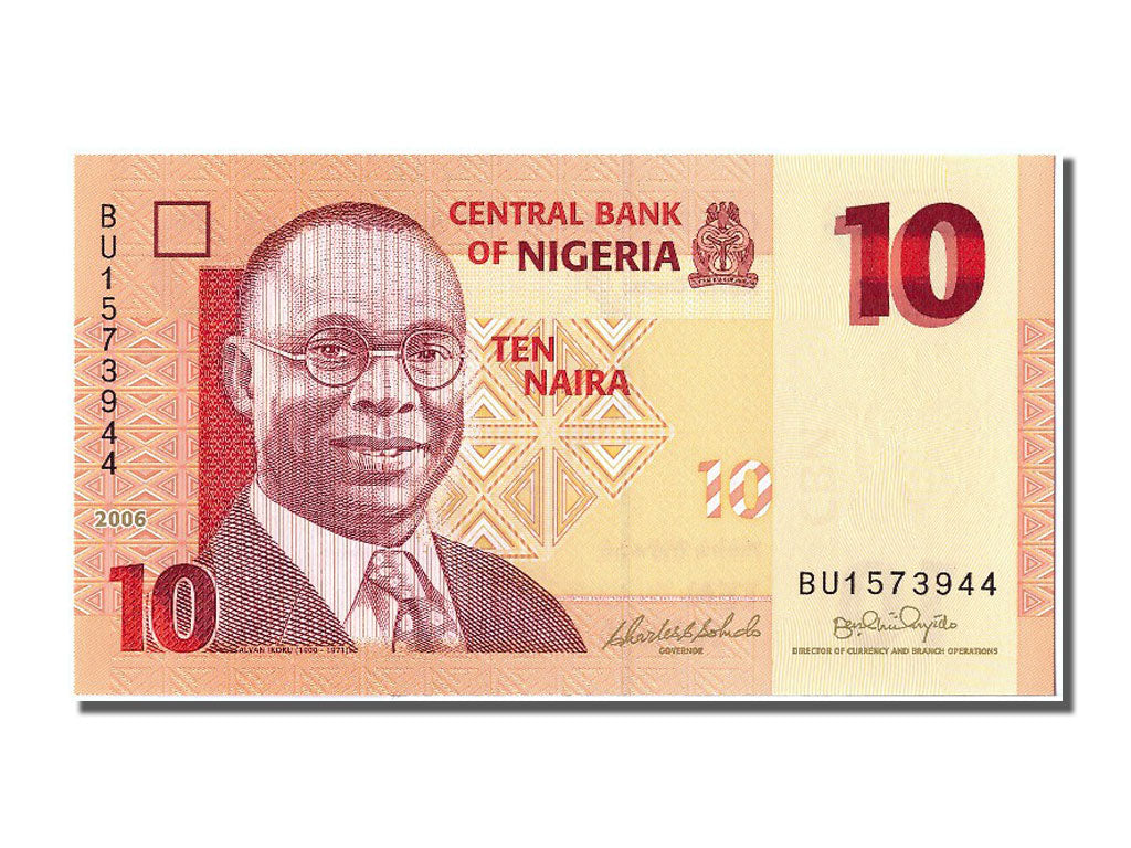 Banknot, Nigeria, 10 Naira, 2006, UNC(65-70)