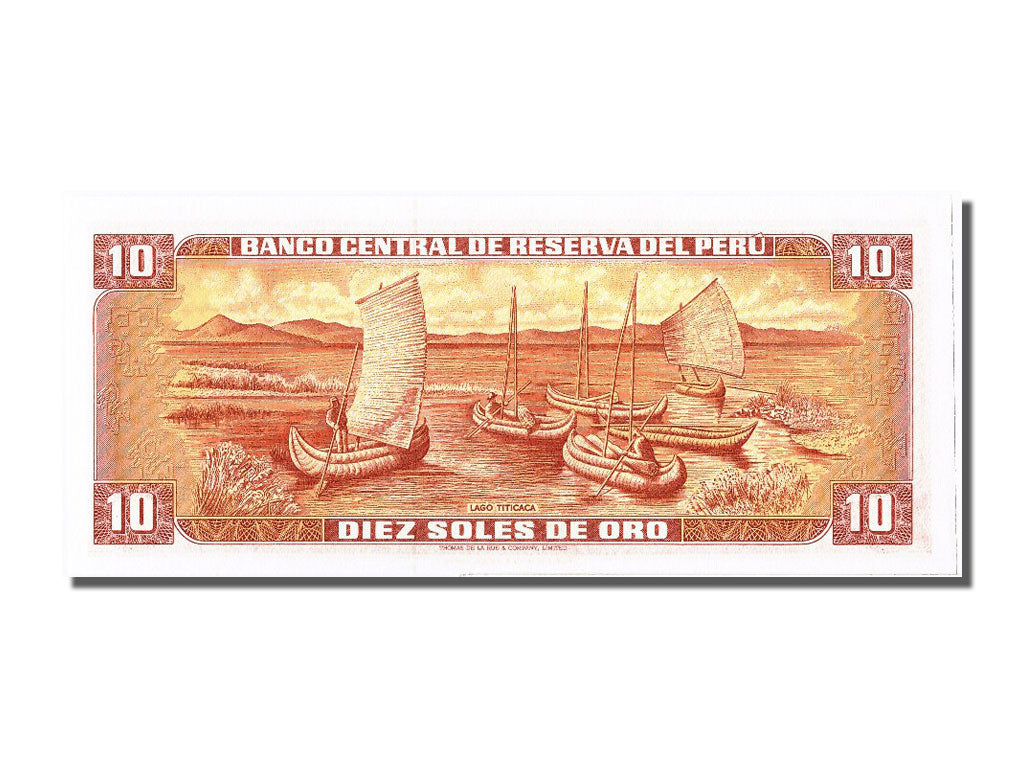 Biljet, Peru, 10 Soles De Oro, 1976, 1976-11-17, NIEUW