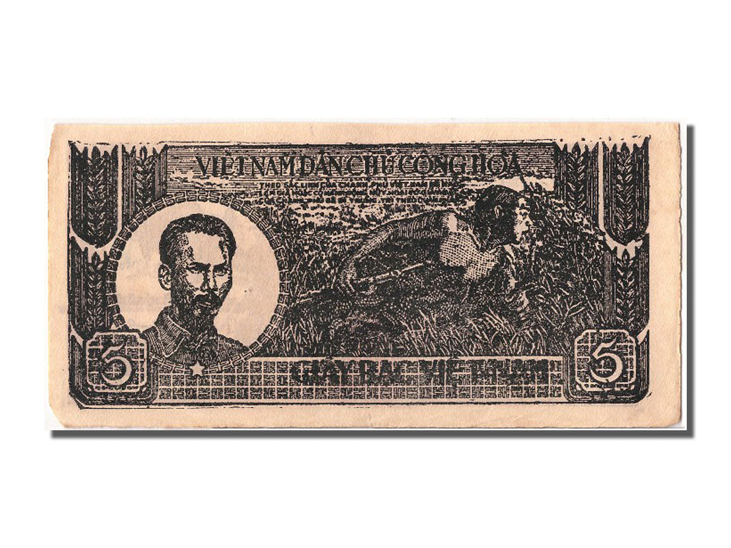 Banconote, Vietnam, 5 D<ox>ng, BB+