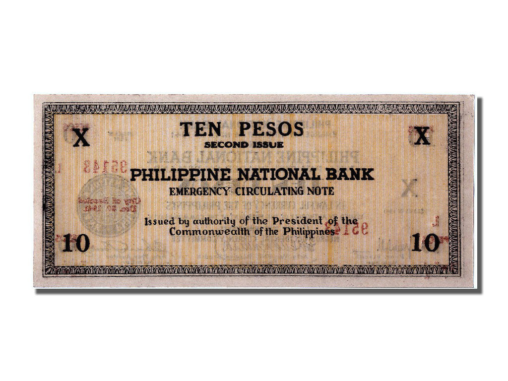 Geldschein, Philippinen, 10 Pesos, 1941, UNZ-